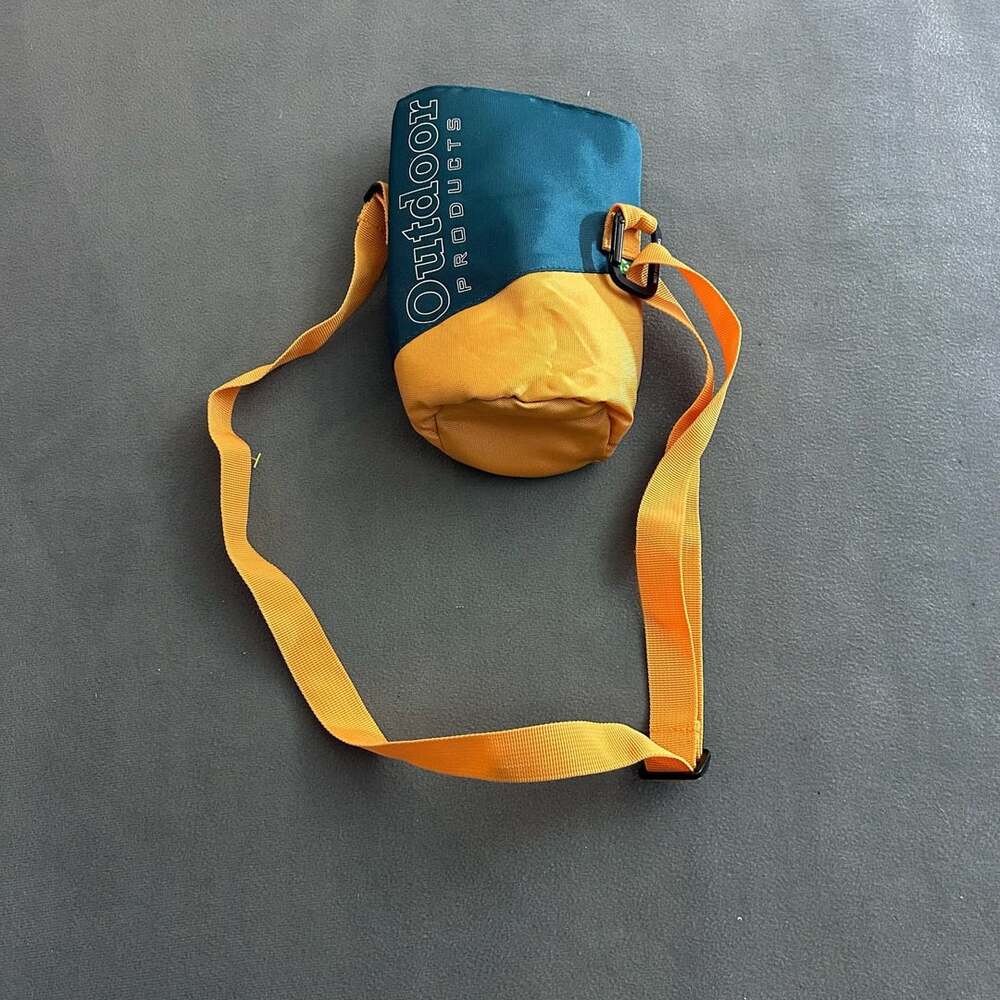 Outdoor Products Crossbody Water Bottle Carrier Insulated Pack Teal Yellow